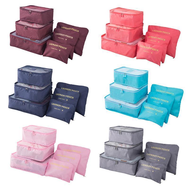BowLift | 6-Piece Travel Set Storage Cubes for Clothes and Accessories