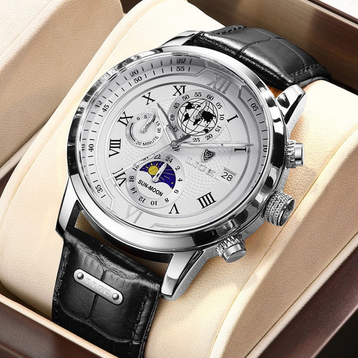 BowLift | Classic Chronograph Men’s Watch | Stylish & Functional Luxury Wristwatch for Every Occasion