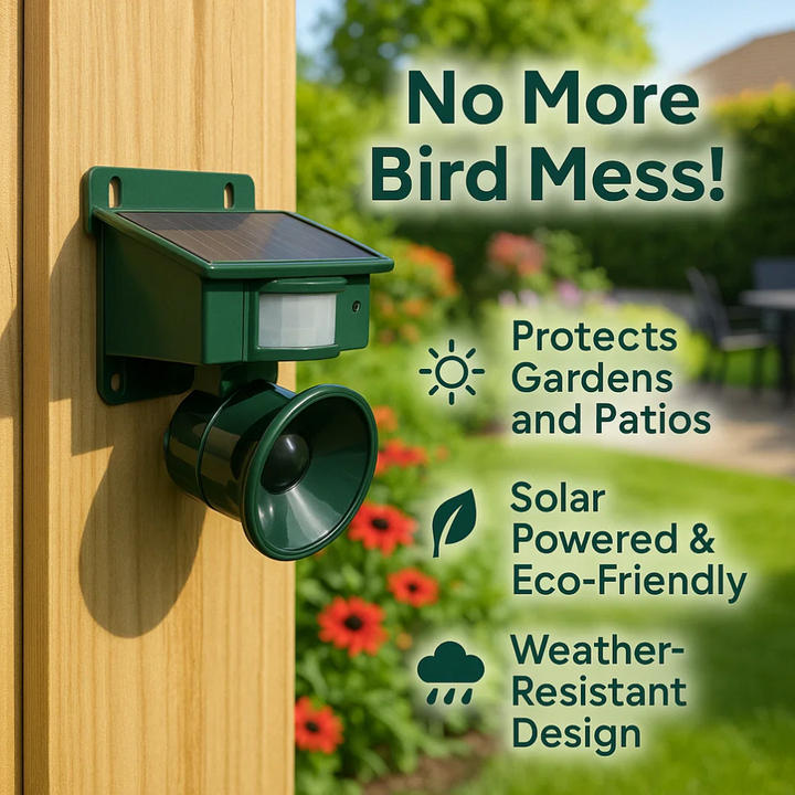 BowLift | Motion Sensor Bird Deterrent for Crows: Ideal Pigeon Repeller with Sound Scarer