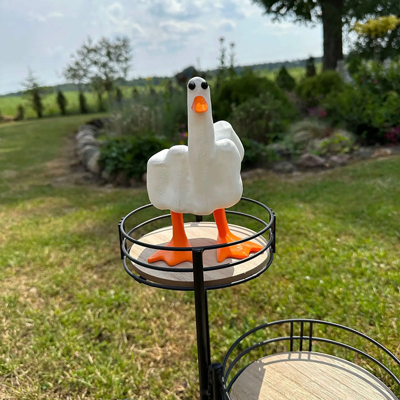 BowLift | Middle Finger Duck Resin Ornament