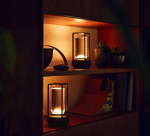 Waterproof and Portable Crystal Table Lamp - AuroraGlow | Bowlift