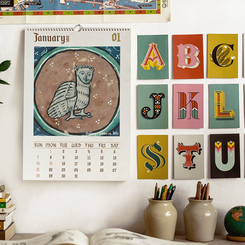 BowLift | Strange medieval owl calendar 2024
