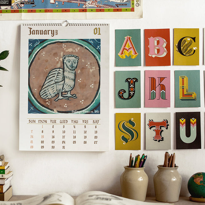 BowLift | Strange medieval owl calendar 2024