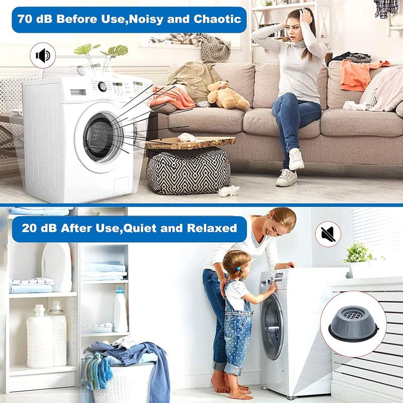 4pcs Anti Vibration Washing Machine Support | Bowlift