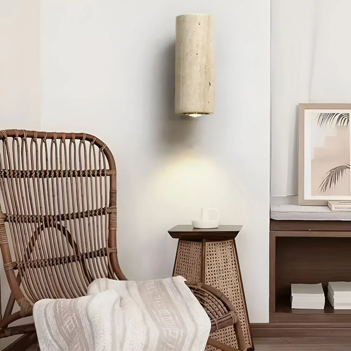 StoneLuxe – Natural Travertine Wall Light