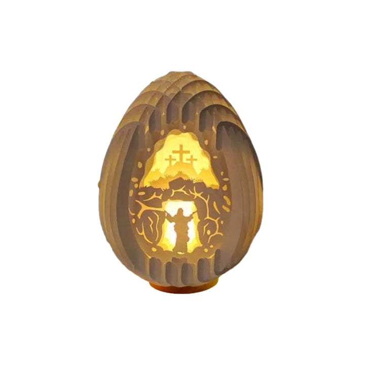 Easter 3D Paper Desk Lamp with Luminous Base | Bowlift