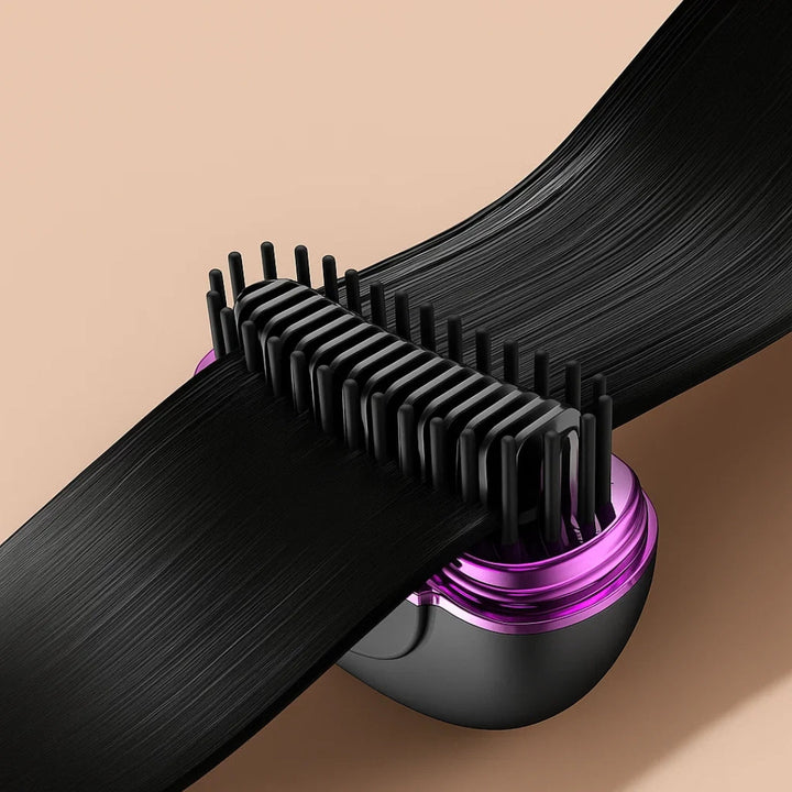 Fast Heat Up – Mini Comb Design – Frizz-Free Finish – Quick Touch-Ups for Travel & Daily Use Bowlift