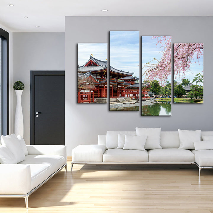 Temple Park 4 Piece - Canvas Wall Art Painting | Bowlift