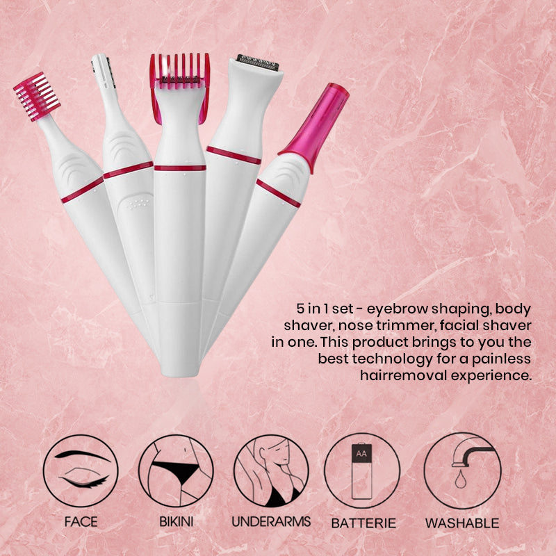 BowLift | 5 In 1 Women Hair Removal Shaver