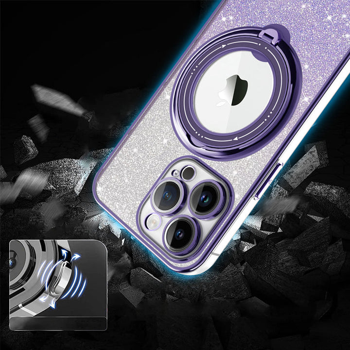 BowLift | Magnetic Glitter Case with Invisible Stand for iPhone