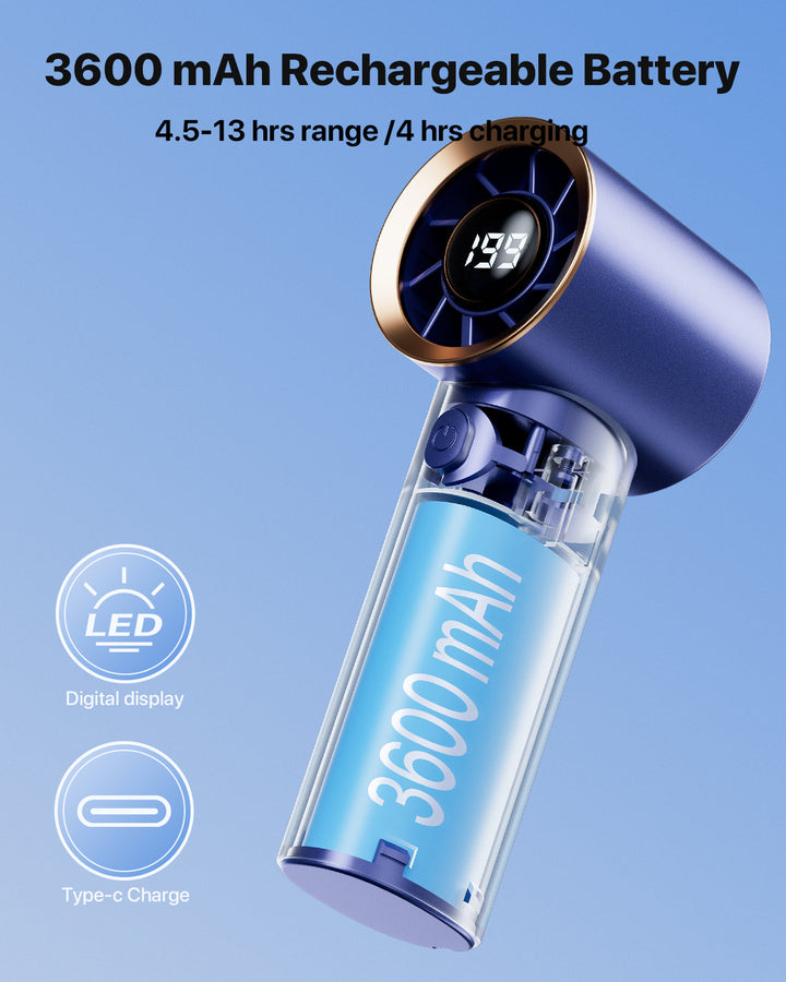 Portable Handheld Turbo Fan - High Speed Cooling Fan | Bowlift