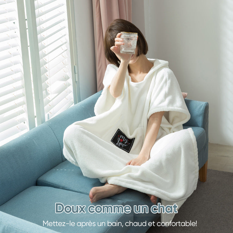 Terry bathrobe made of soft cotton fabric Girly | Bowlift