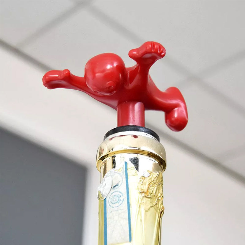 BowLift | Happy Man Corkscrew - Bottle Opener, & Wine Stopper