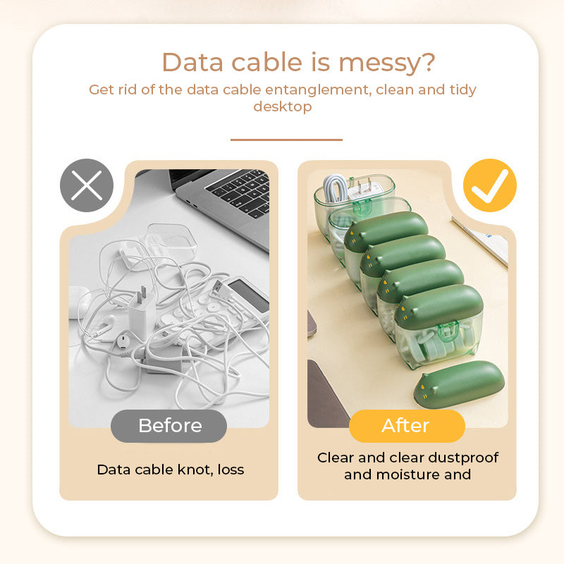 Cartoon Data Cable Storage Box | Bowlift