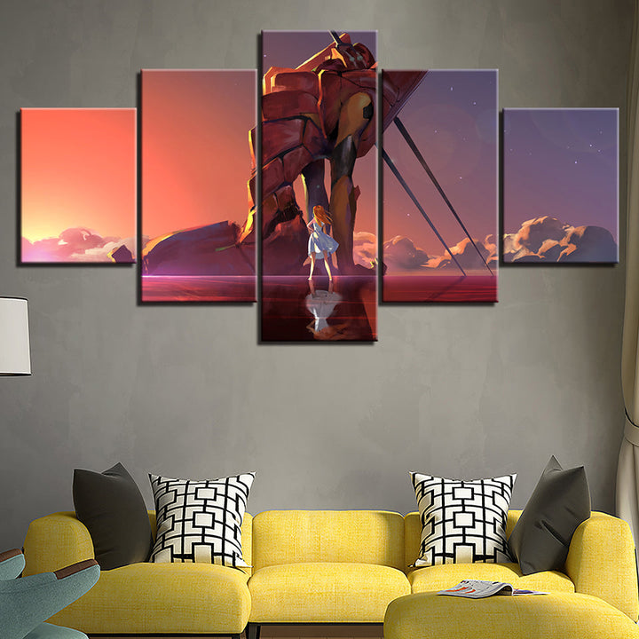 Woman Looking At A Rock - Canvas Wall Art Painting | Bowlift