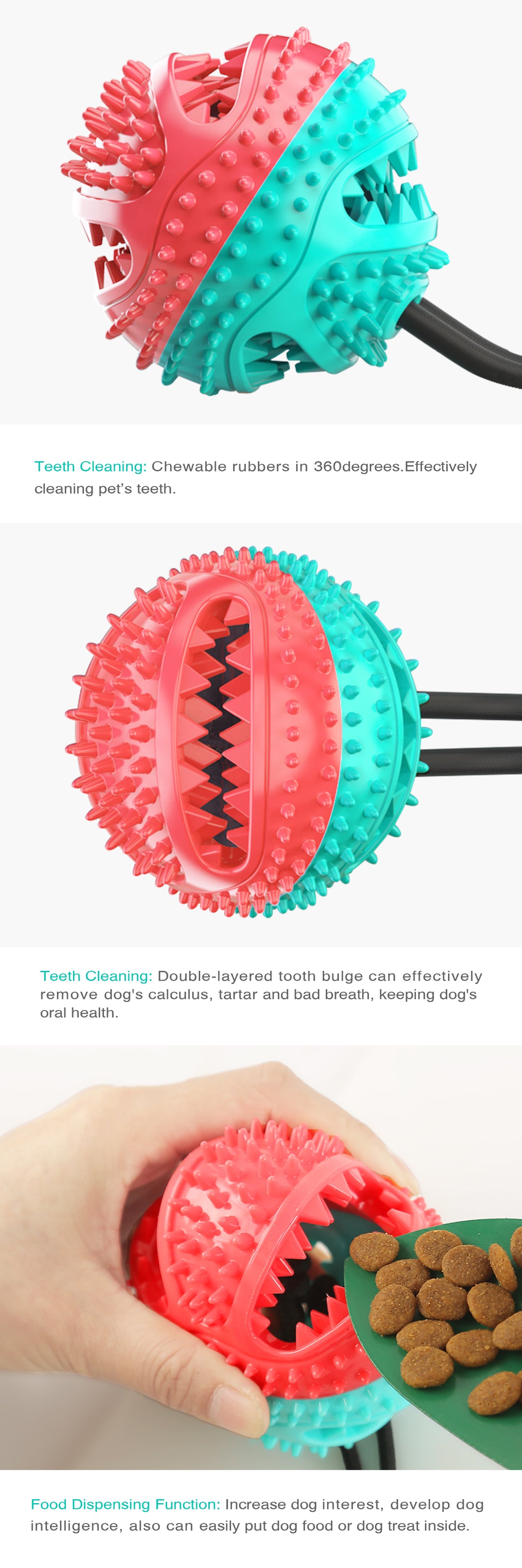 Dog Serrated Chew Toy / Dumbbell Style A / For Dogs