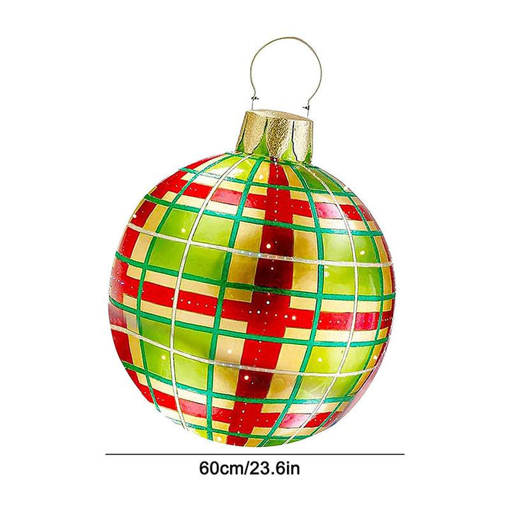BowLift | Inflatable Christmas Ball Outdoor Decorated