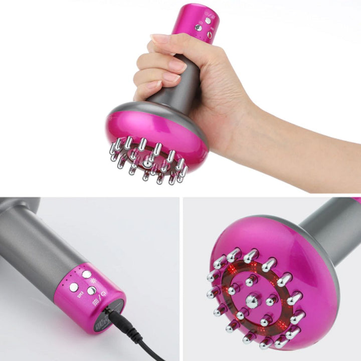 LumiSculpt Electric Cellulite Meridian Brush Massager | Skin Firming Device - Lymphatic Drainage and Muscle Relaxation for Home Use Bowlift