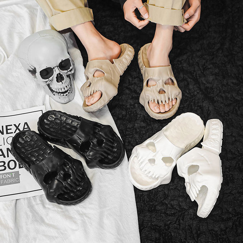 BowLift | Skull Design Single Band Slippers