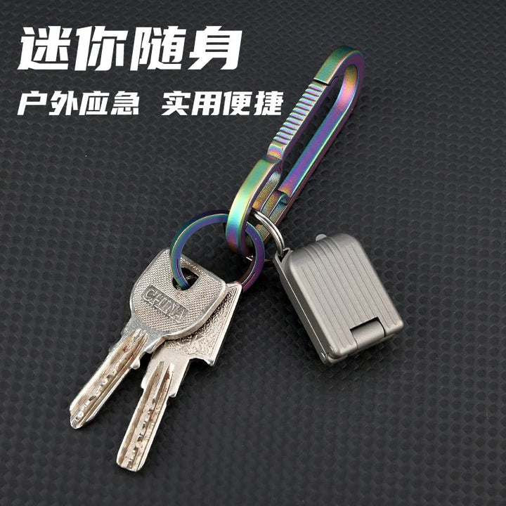 BowLift | Titanium Mini Folding Keychain: Outdoor, Self-Defense, Portable Express Opener