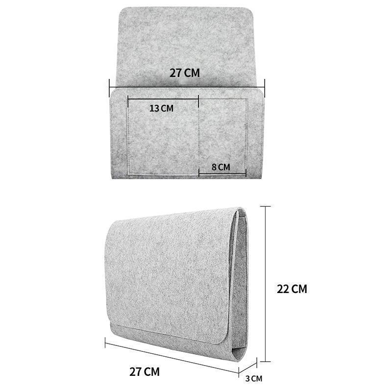 BowLift | Felt Bed Hanging Organizer Bag for Bed Sofa Desk