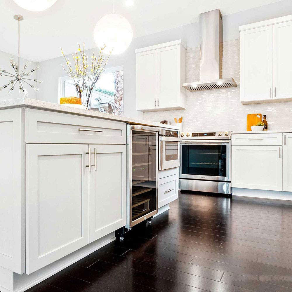 BowLift | Brushed Nickel Modern Stainless Steel Drawer Hardware T-Bar Handles