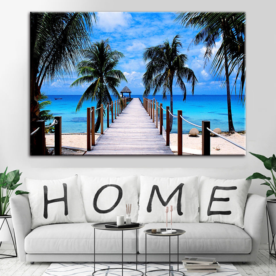 Maldives Vacation - Canvas Wall Art Painting | Bowlift