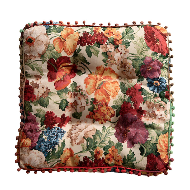 BowLift | Retro Floral Bohemian Tassel Cushion