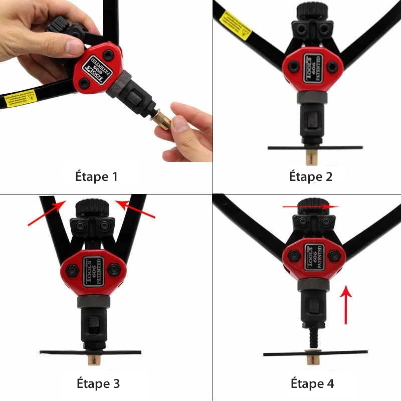 Kit tool for automatic rivets | Bowlift