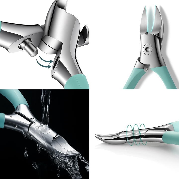 Precision for Thick & Ingrown Nails – Rust-Proof Stainless Steel Curved Blade + Magnetic Cover – Safe Grooming Bowlift