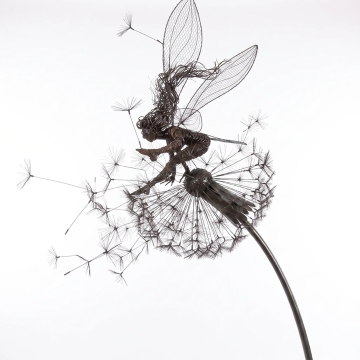 BowLift | Dancing Fairy Statue Steel Garden