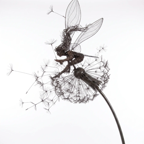 BowLift | Dancing Fairy Statue Steel Garden