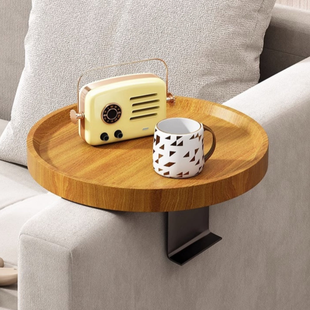 BowLift | Sofa Armrest Walnut Tray