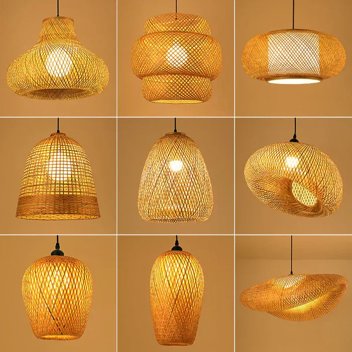 BowLift | Handmade Rattan Pendant Light - RayaLight