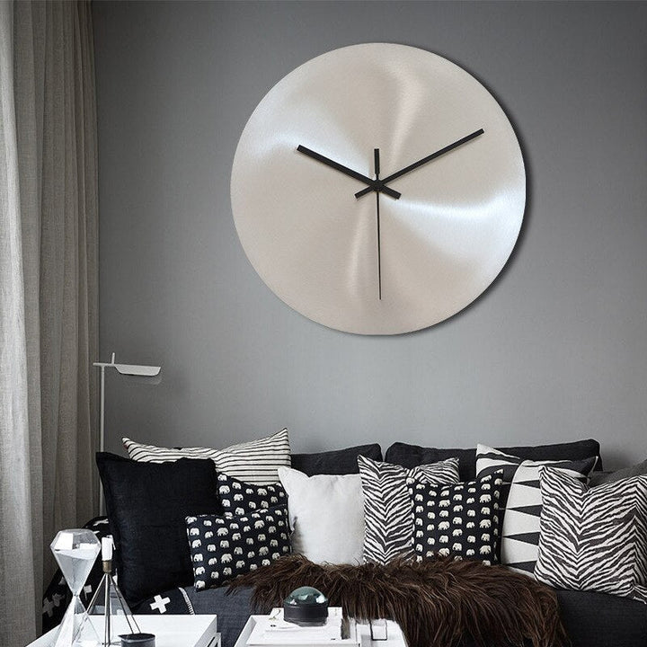 BowLift | SteelTime - Sleek Stainless Steel Wall Clock