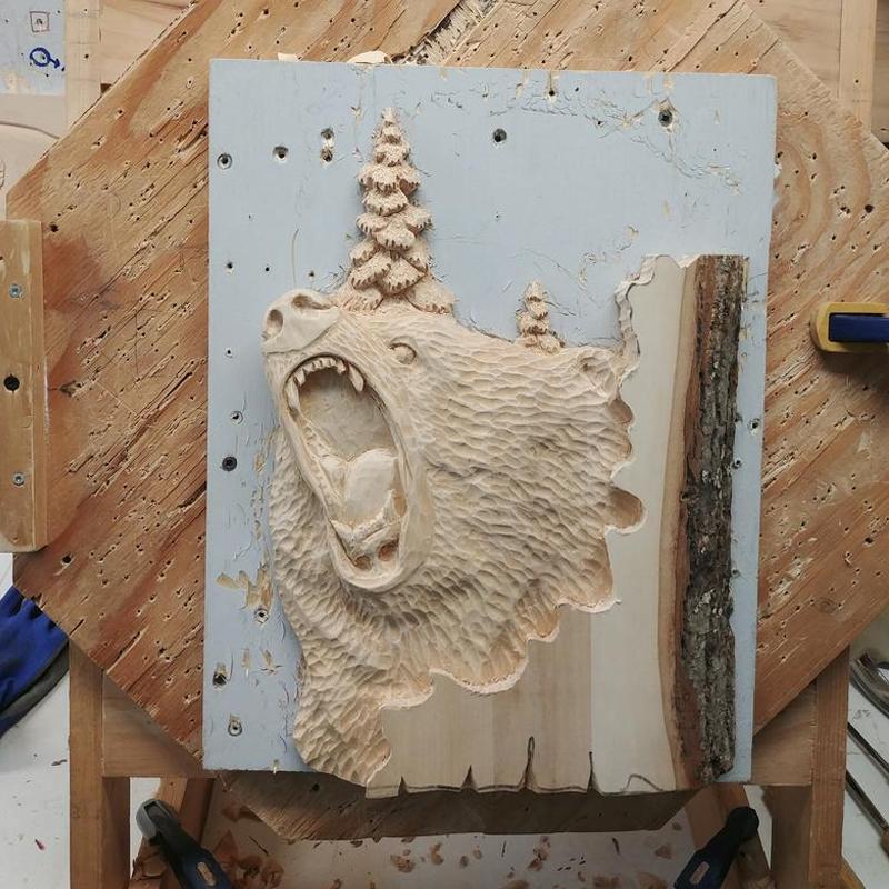 Wall decoration Artcraft animal sculpture | Bowlift