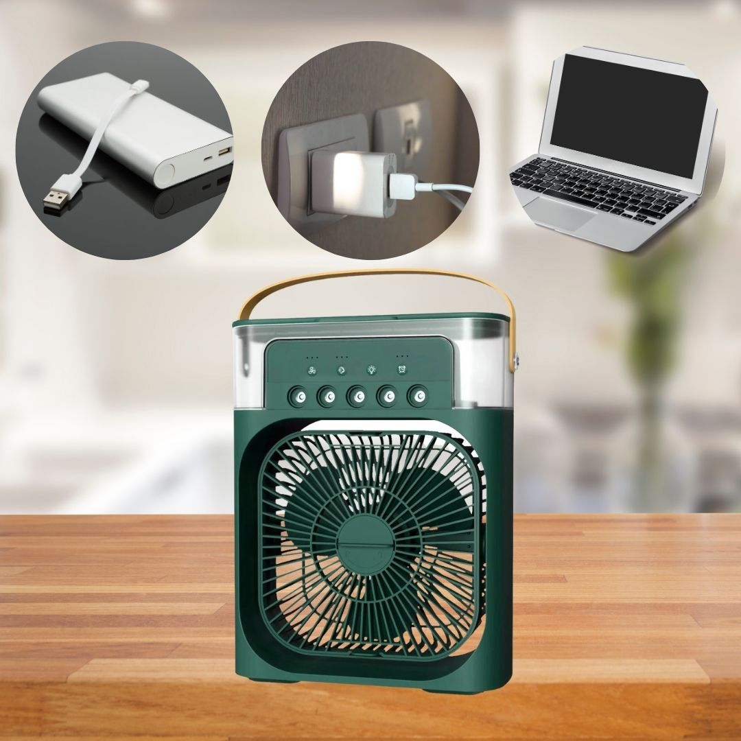 3-in-1 Air Cooler Humidifier | Portable, Adjustable Fan Speeds & Ideal for Bedrooms, Offices & Small Spaces | Bowlift