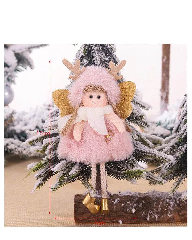 BowLift | Christmas Cute Fabric Antler Plush Girl Decoration Ornaments