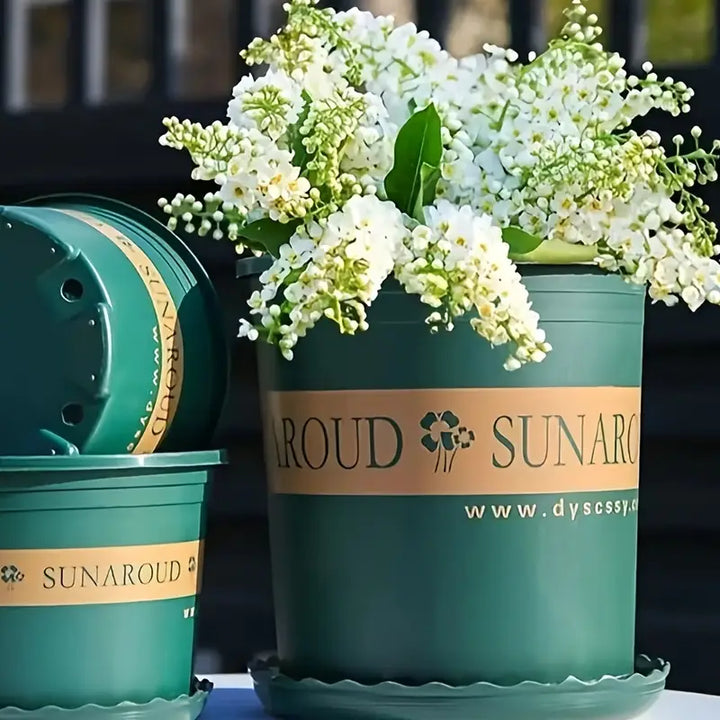 BowLift | Robust Plant Pot Made of Plastic – Weatherproof Flower Pot for Garden and Balcony