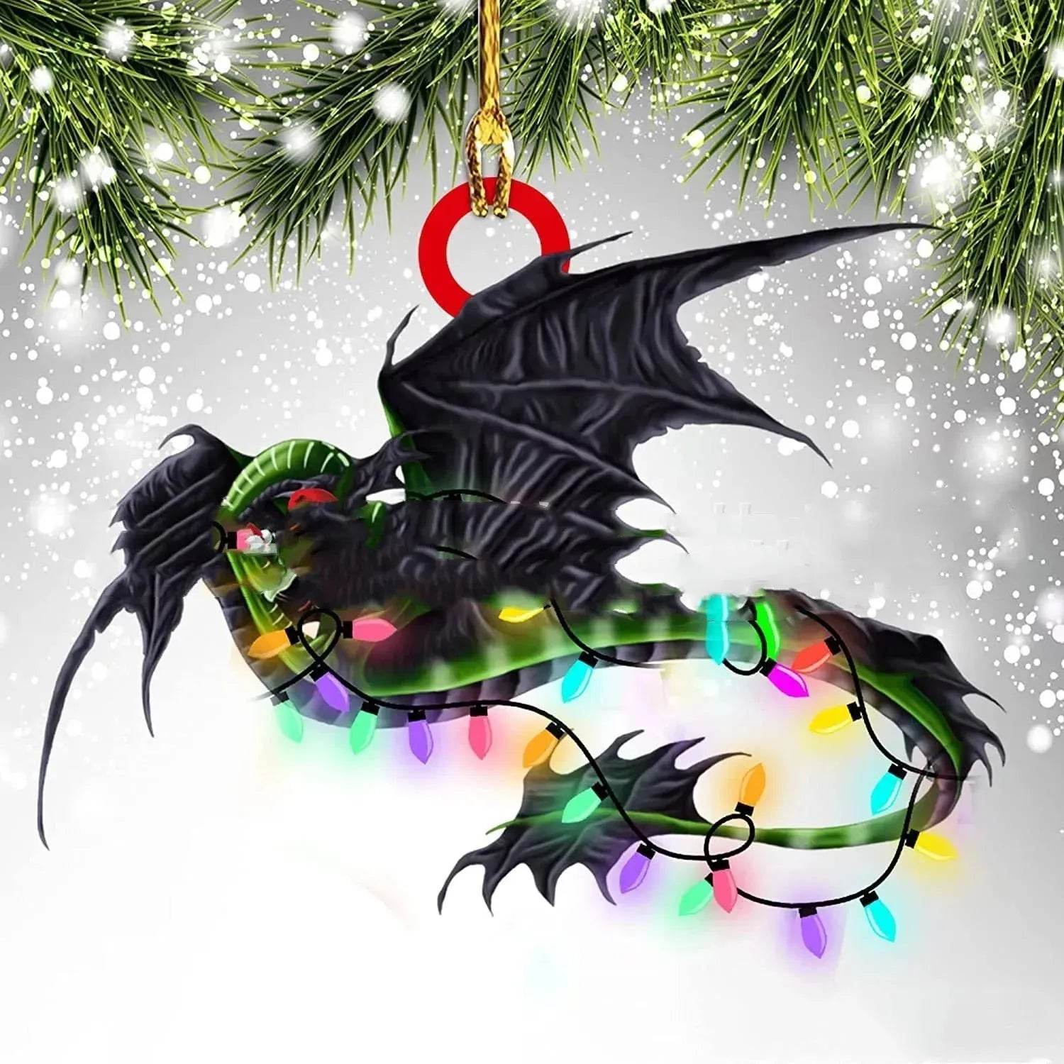 BowLift | Dinosaur Dragon Egg Christmas Decorations Pendant Acrylic