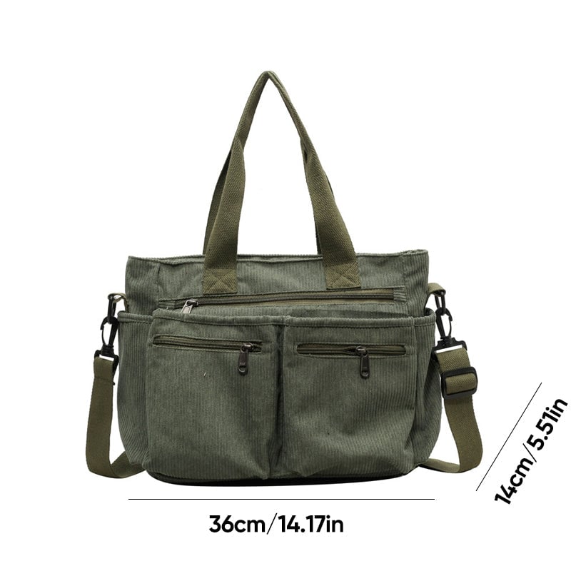 BowLift | Solid Color Corduroy Tote Bag