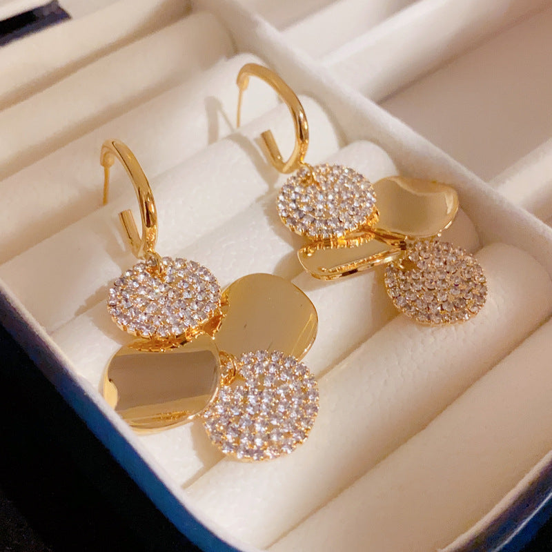 BowLift | Crystal Radiance Round Tassel Earrings