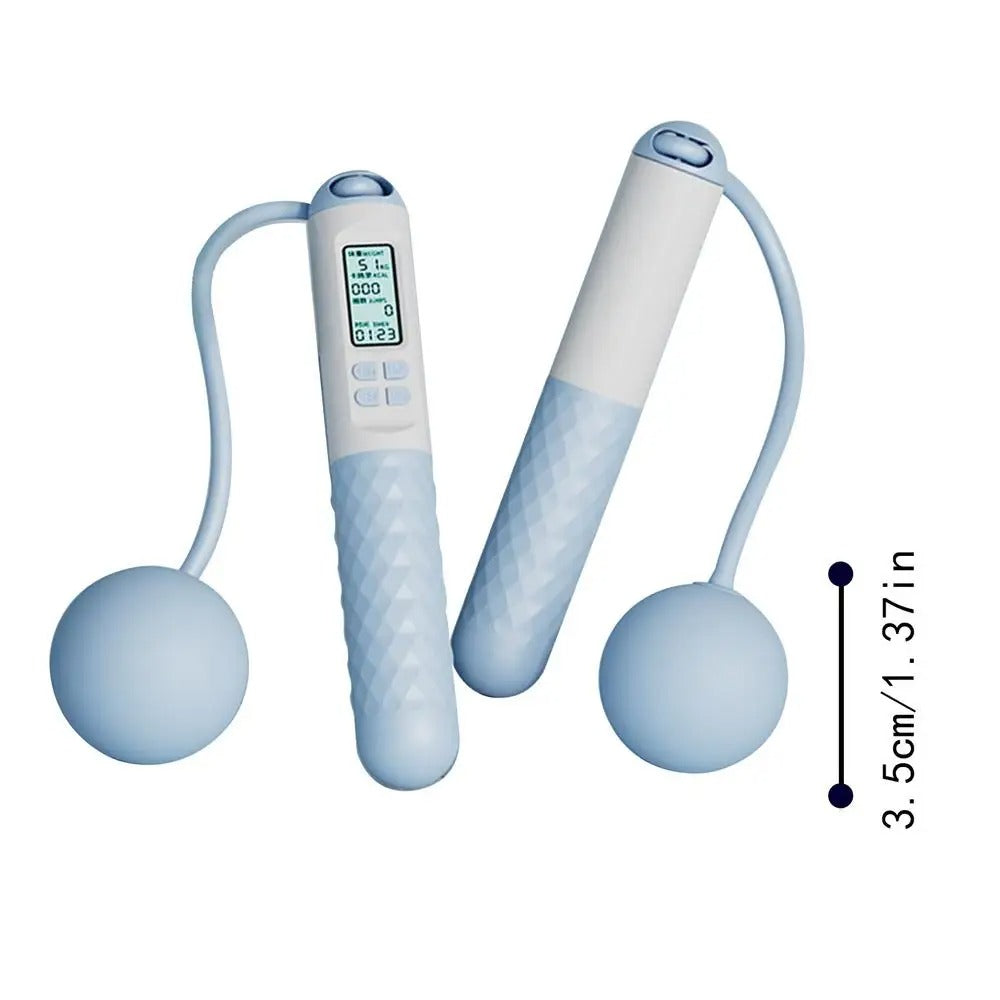 BowLift | Weighted Cordless Jump Rope with Counter | Ergonomic, Tangle-Free Design for Home Workouts and Cardio Training