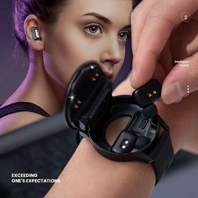2-in-1 Smartwatch with Bluetooth Headphones | Bowlift