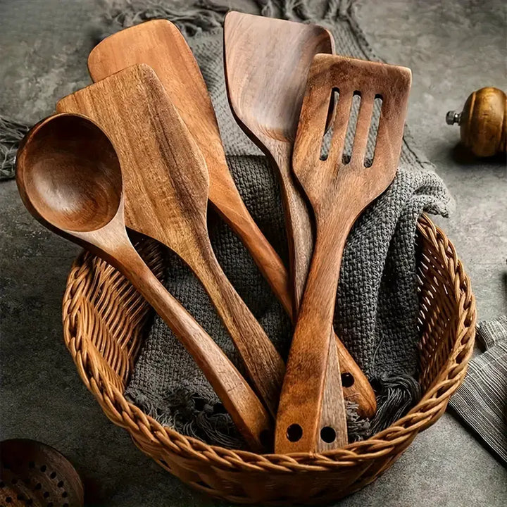 BowLift | Kitchen Set Made from Natural Teak Wood