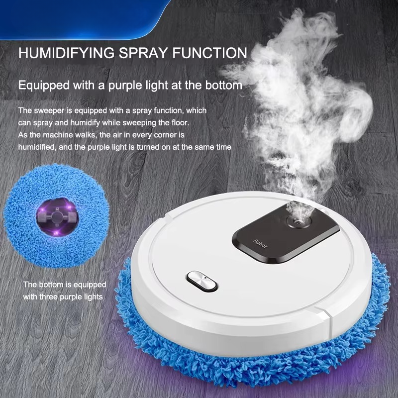 BowLift | Smart Robot Vacuum Cleaner with Dry and Wet Mopping and Humidifying Spray