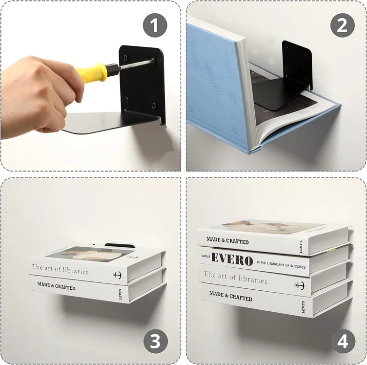BowLift | AeroShelf — Let your books magically float on the wall and make your rooms shine