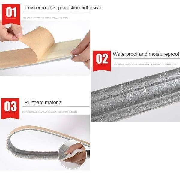 BowLift | 3D-wall trim - self-adhesive, environmentally friendly 3D-wall trim with environmental protection