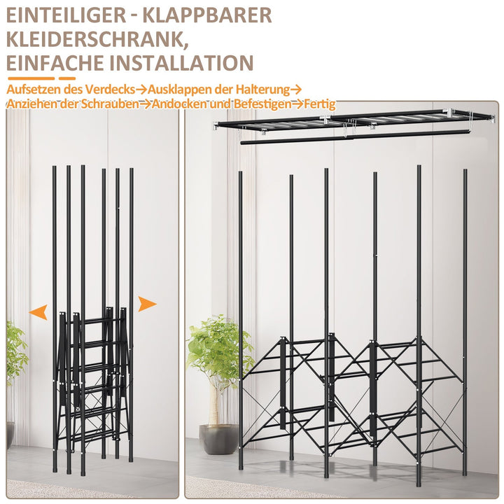 Foldable wardrobe bedroom cabinet | Bowlift