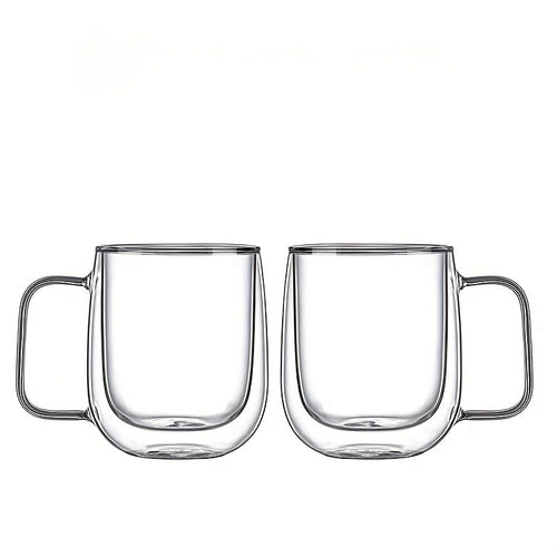 BowLift | ThermoSip Double-walled Glass Mug – Borosilicate Glass, Heat Resistant & Elegant